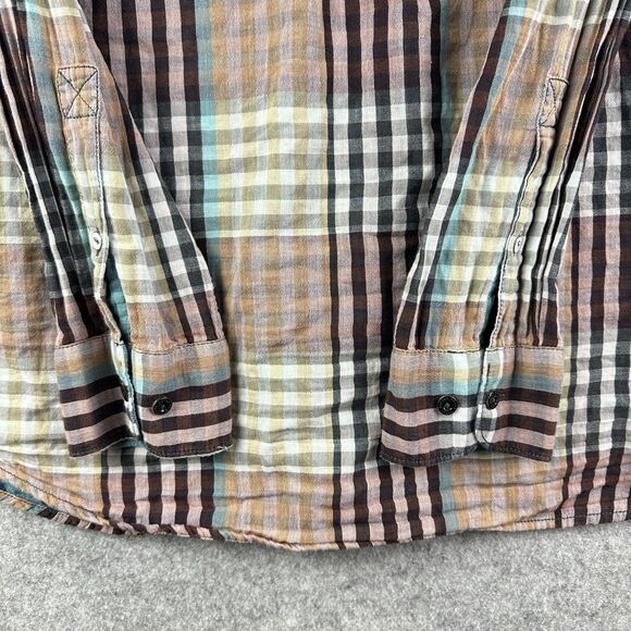 Tommy Bahama Shirt Mens XL Cotton Madras Plaid Button Up Preppy Long Sleeve - Picture 9 of 16